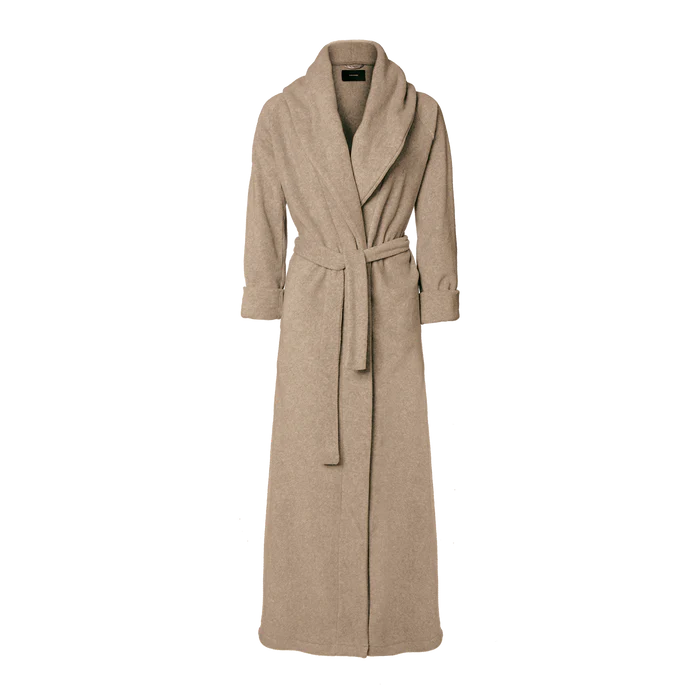 Beige - MOUNT EVEREST fleece bathrobe