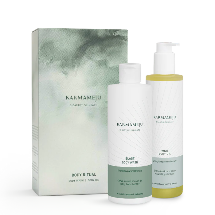 Karmameju Skincare BODY RITUAL gaveæske - body wash & body oil