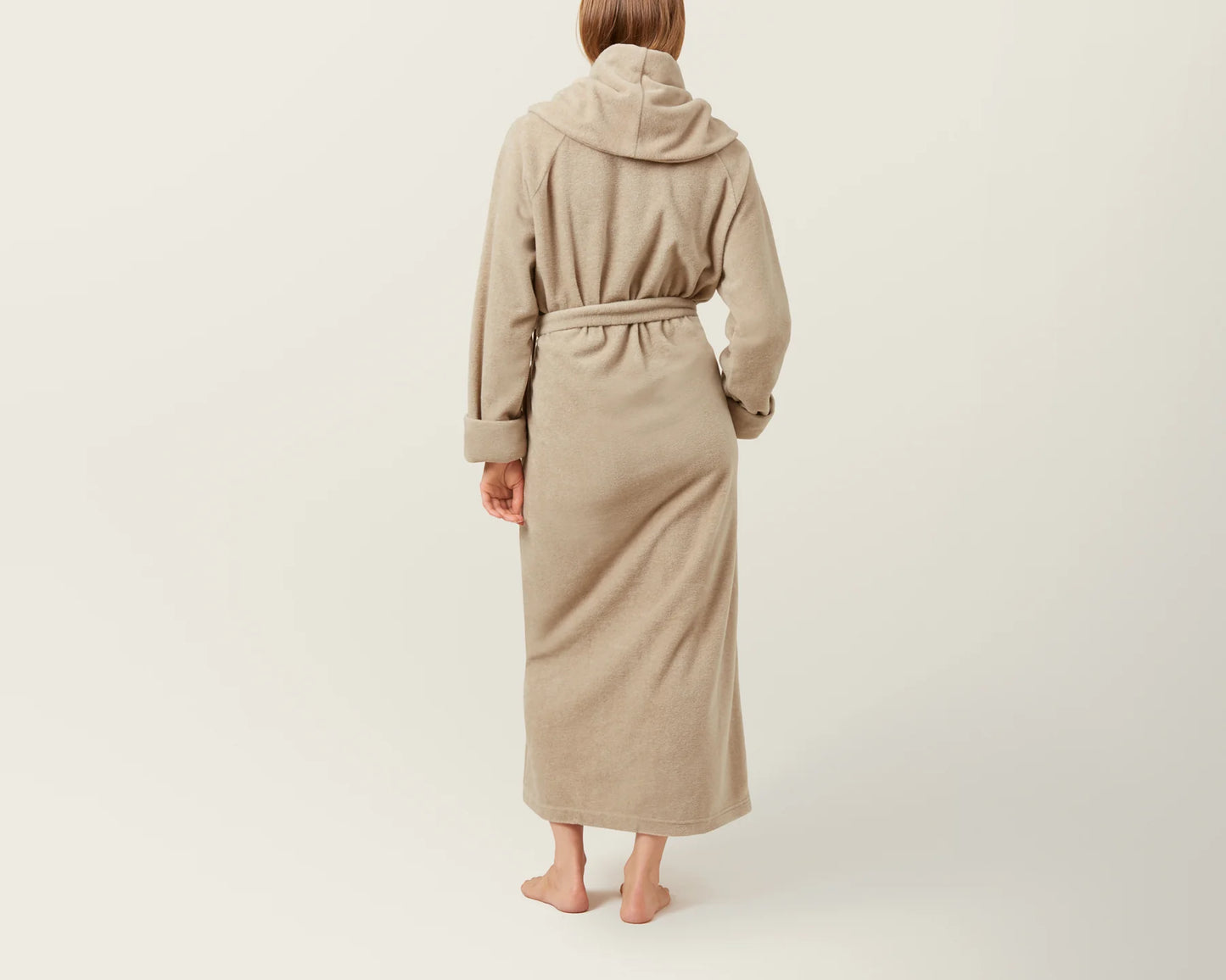 Beige - MOUNT EVEREST fleece bathrobe